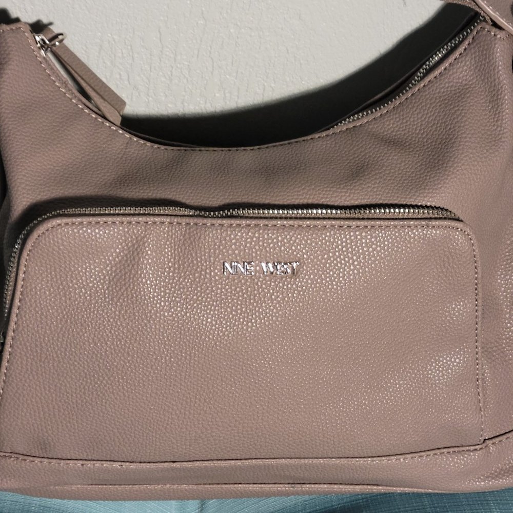 NINE WEST TAUPE HANDBAG